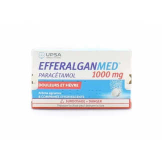 Efferalganmed 1g Arôme Agrume 8 comprimés effervescents