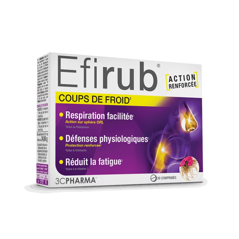 Efirub Coups de Froid 30 comprimés