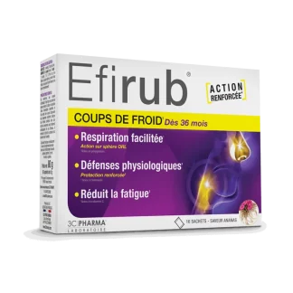 Efirub Coups de Froid Dès 36 Mois 16 sachets