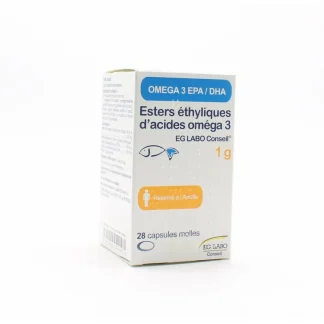 EG Labo Esters Ethyliques d'Acide Omega 3 1g 28 capsules molles