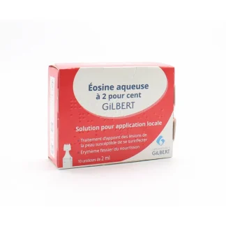 Gilbert Éosine Aqueuse à 2 pour cent 10X2ml