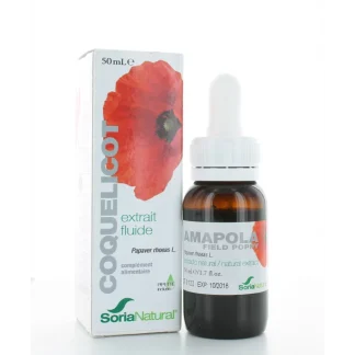 Extrait Fluide de Coquelicot Soria Natural 50 ml