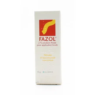 Fazol 2% Émulsion Fluide Nitrate d'Isoconazole 30g