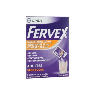 Fervex Adulte sans sucre 8 sachets