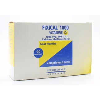 Fixical 1000 Vitamine D3 1000mg/800UI 90 comprimés