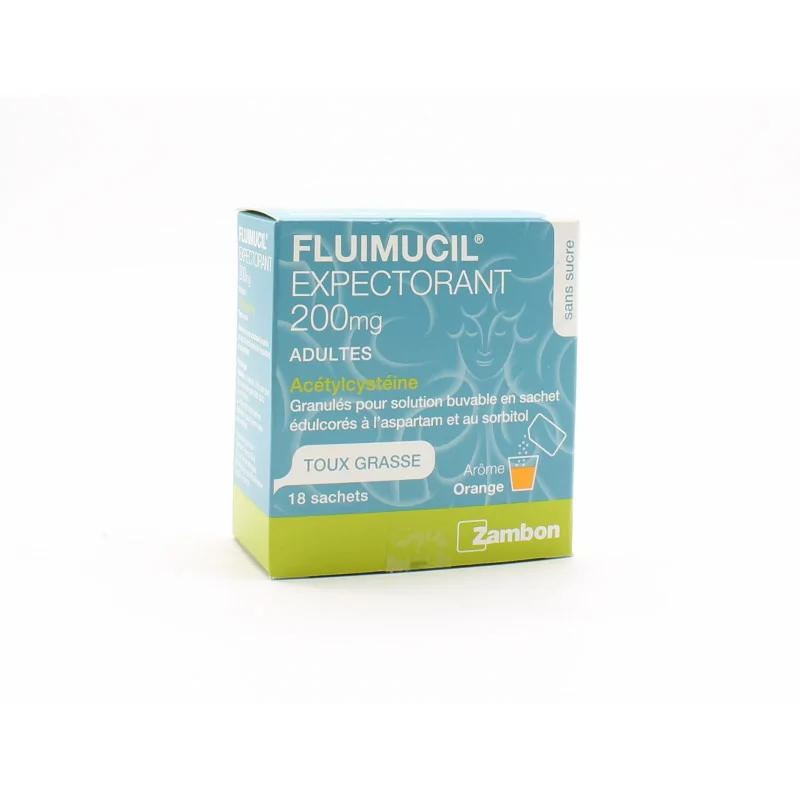 Fluimucil Expectorant 200mg 18 sachets