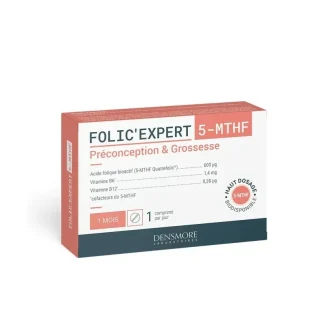 Folic' Expert 5-MTHF Préconception & Grossesse 30 comprimés