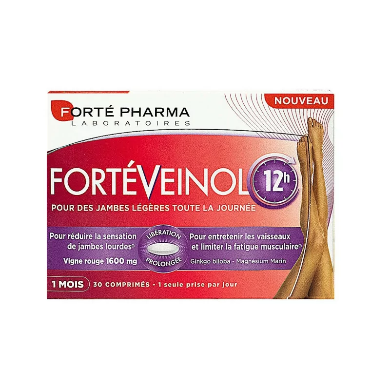 Forté Pharma Fortéveinol 12h 30 comprimés