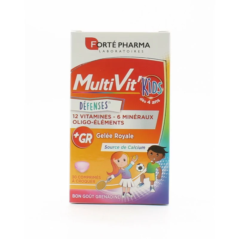 Forté Pharma MultiVit' Kids Défenses 30 comprimés à croquer