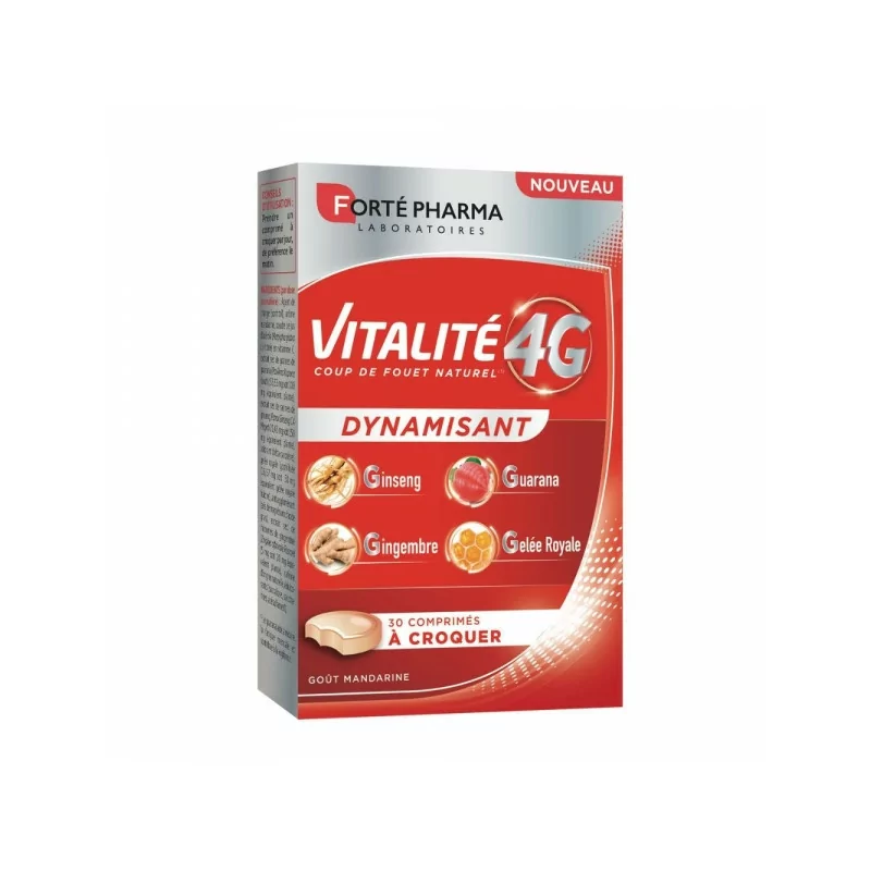 Forté Pharma Vitalité 4G Dynamisant 30 comprimés à croquer