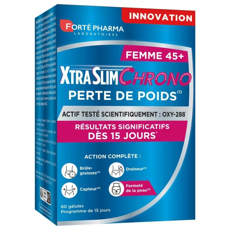 Forté Pharma XtraSlim Chrono Perte de Poids Femme 45+ 60 gélules