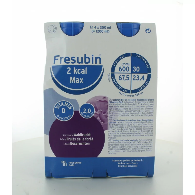 Fresubin 2kcal Max Arôme Fruits de la Forêt 300ml X4