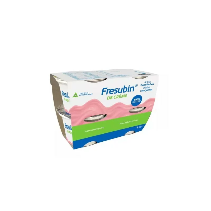 Fresubin DB Crème Arôme Fraise des Bois 4X200g
