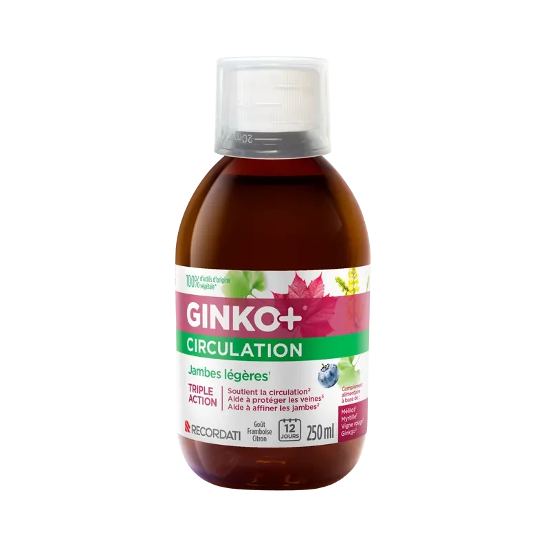 Ginko+ Circulation Jambes Légères Triple Action 250ml
