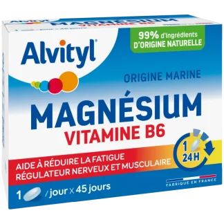 Alvityl Magnésium Vitamine B6 45 comprimés