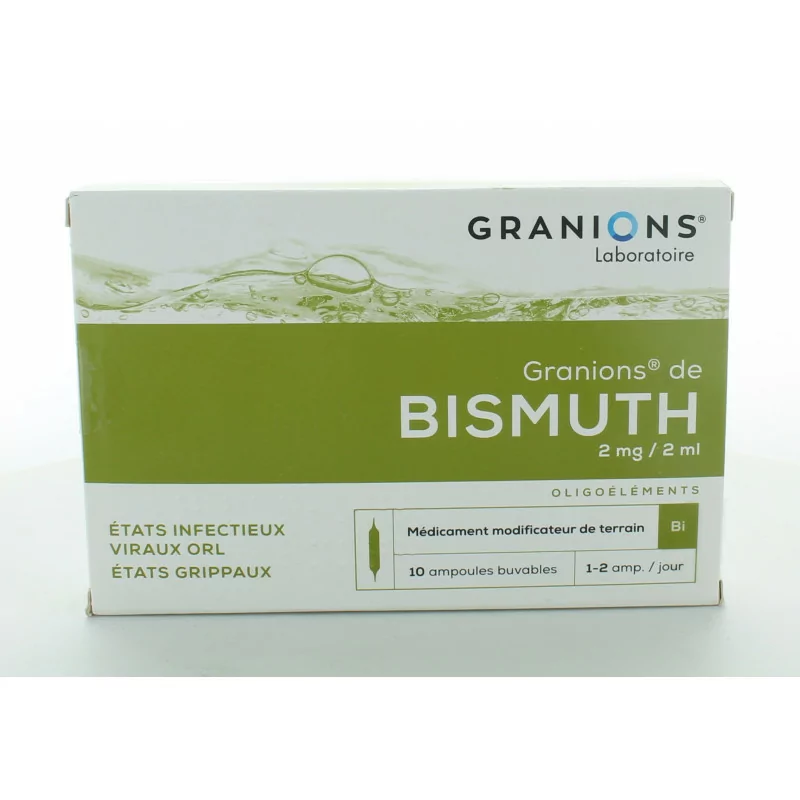 Granions de Bismuth 2mg/2ml 10 Ampoules