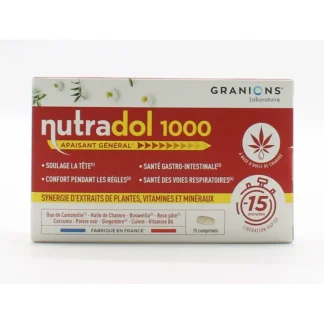Granions Nutradol 1000 Apaisant Général 15 comprimés