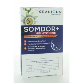 Granions Somdor+ Mélatonine 1mg 15 comprimés