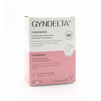 Gyndelta Canneberge 90 gélules