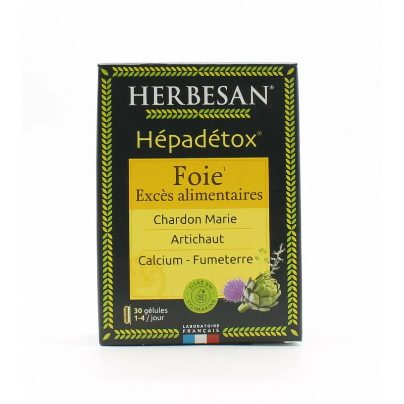 Herbesan Hépadétox Foie 30 gélules