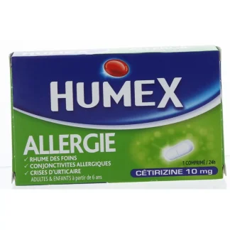 Humex Allergie Cétirizine 10mg 7 comprimés