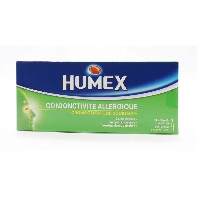 Humex Conjonctivite Allergique 2% 10 unidoses