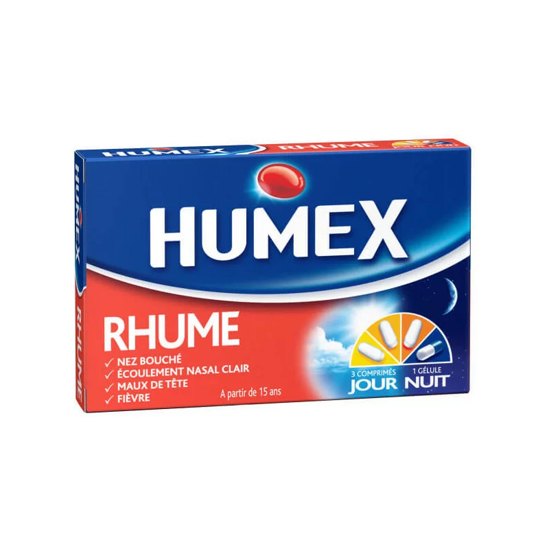 Humex Rhume Jour et Nuit 12 comprimés / 4 gélules