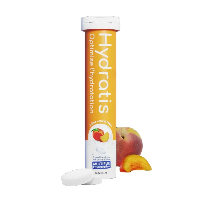 Hydratis Arôme Naturel Pêche 20 pastilles