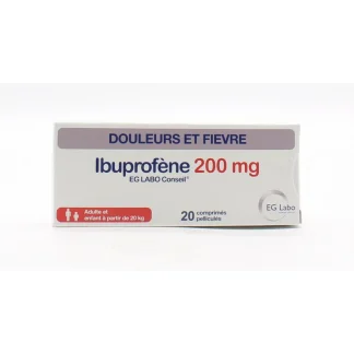 Ibuprofène 200mg EG Labo Conseil 20 comprimés