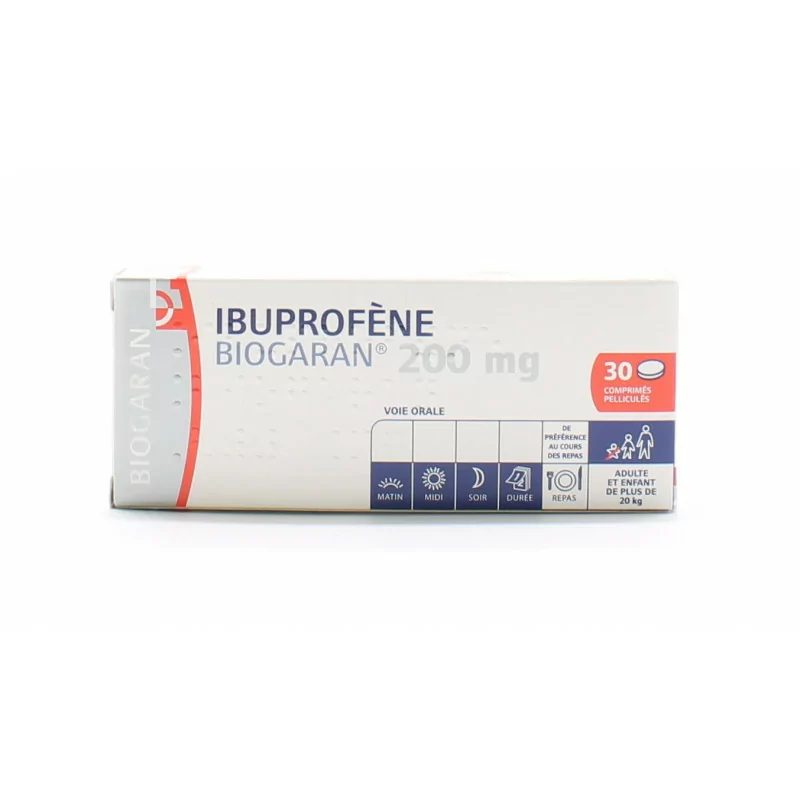 Ibuprofène Biogaran 200mg 30 comprimés