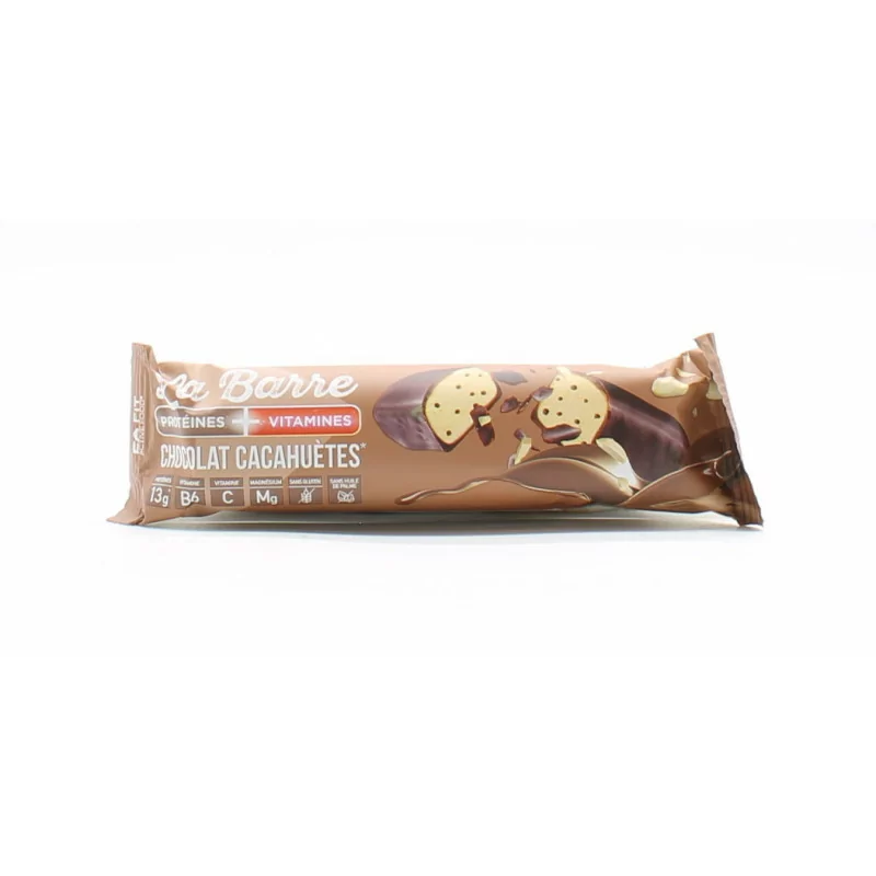 EaFit La Barre Protéines + Vitamines Chocolat Cacahuètes 49g