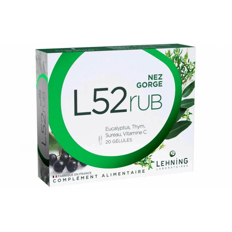 Lehning L52 Rub Nez Gorge 20 gélules