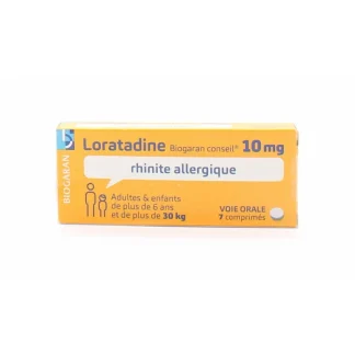 Loratadine 10mg Biogaran 7 comprimés