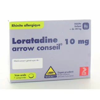Loratadine Arrow Conseil 10mg 7 comprimés