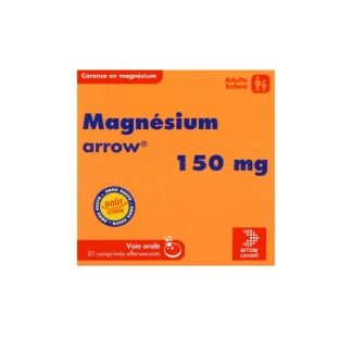 Magnésium Arrow 150mg 20 comprimés effervescents