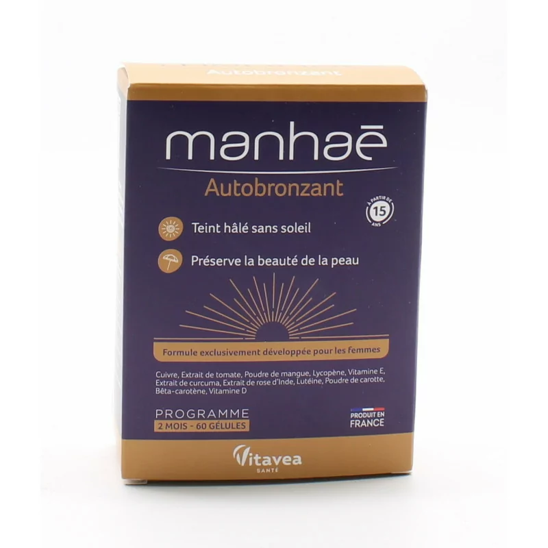 Manhaé Autobronzant 60 gélules