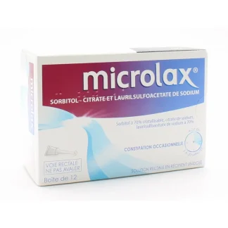 Microlax Solution Rectale 12 unidoses