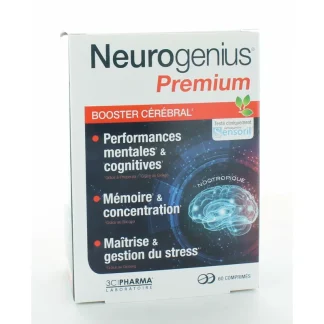 Neurogenius Premium Booster Cérébral 60 comprimés