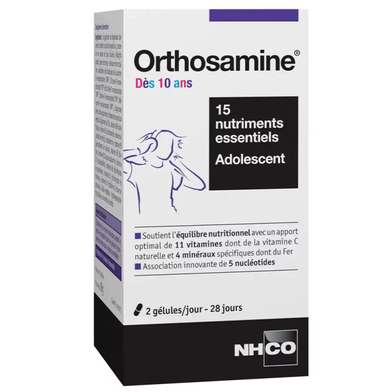 NHCO Orthosamine dès 10 ans 56 gélules