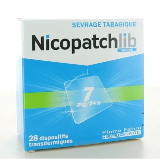 Nicopatchlib 7mg/24H 28 patchs