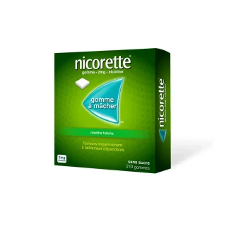 Nicorette 2mg Menthe Fraîche 210 gommes