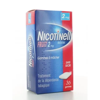 Nicotinell 2mg Fruit sans sucre 36 gommes