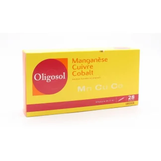 Oligosol Manganèse Cuivre Cobalt 28 ampoules