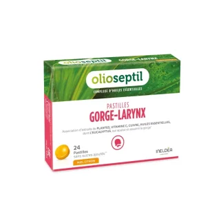 Olioseptil Gorge Larynx Miel Citron 24 pastilles