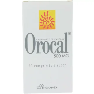 Orocal 500mg 60 comprimés à sucer