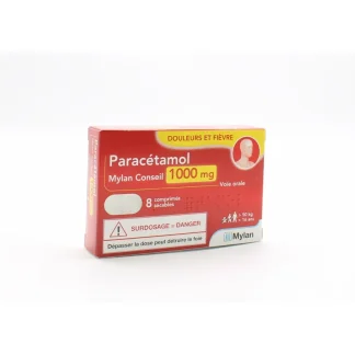 Paracétamol Mylan Conseil 1000mg 8 comprimés