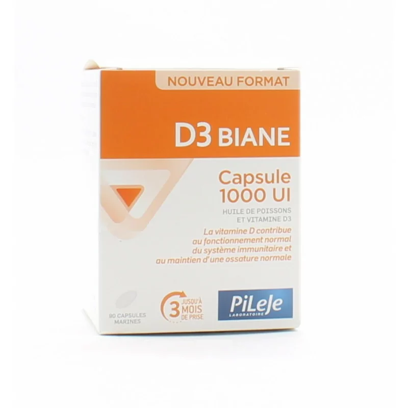 PiLeJe D3 Biane Capsule 1000UI 90 capsules