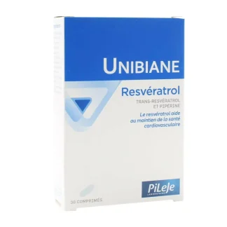 PiLeJe Unibiane Resvératrol 30 comprimés