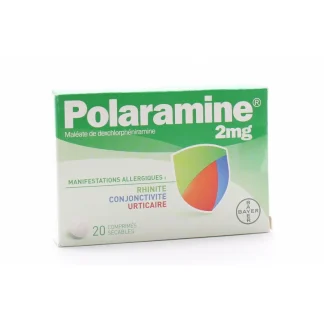 Polaramine 2mg 20 comprimés