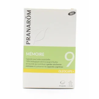 Pranarom Oleocaps+ Mémoire 9 30 capsules